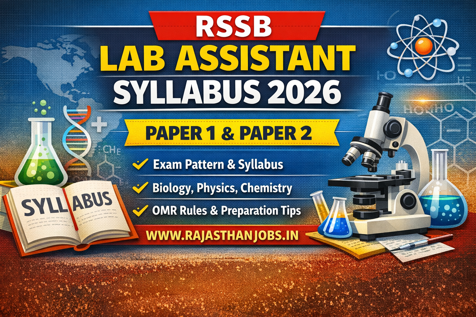 RSSB Lab Assistant Syllabus 2026
