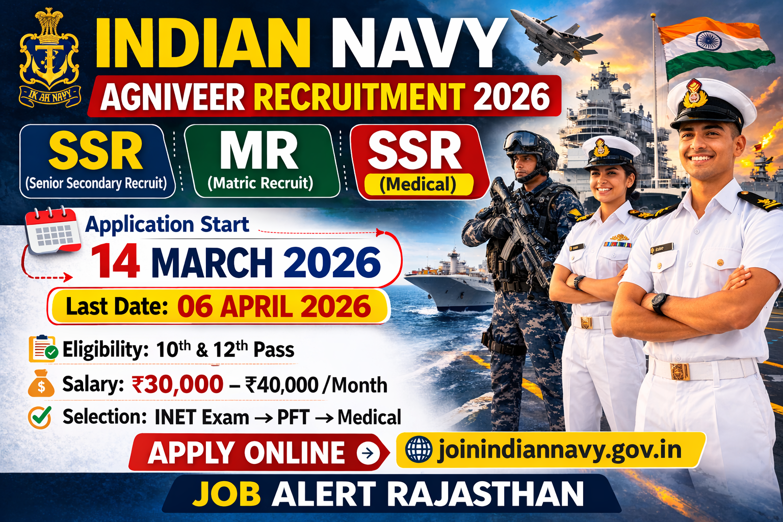 Indian Navy Agniveer SSR MR Recruitment 2026